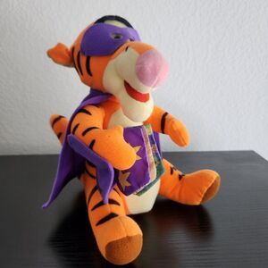 Mattel Disney Superhero Tigger Plush Toy With Attached Book, Mask and Cape 1995
